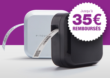 Promotions : jusqu'à 35 euros de remboursés du 1er mars au 30 avril sur une sélection d'étiqueteuses P-touch Cube